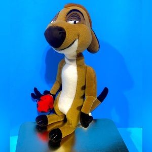 DISNEY THE LION KING 90s TIMON  w/LADY BUG PLUSH EXCLUSIVELY FOR WALT DISNEY 12”
